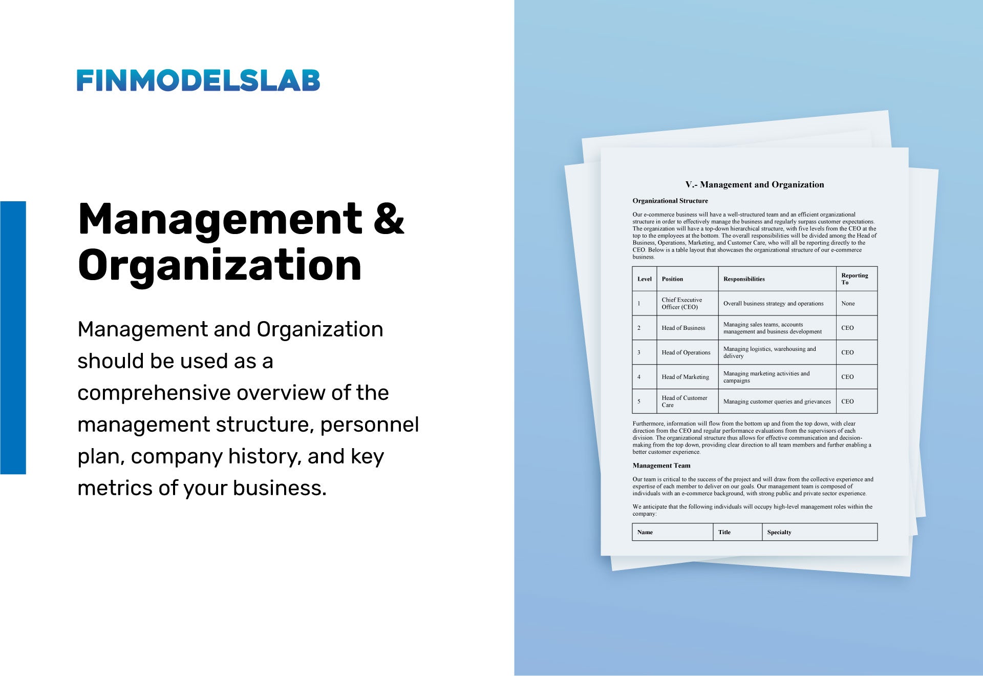 New York Bagel Shop Business Plan Management and Organization